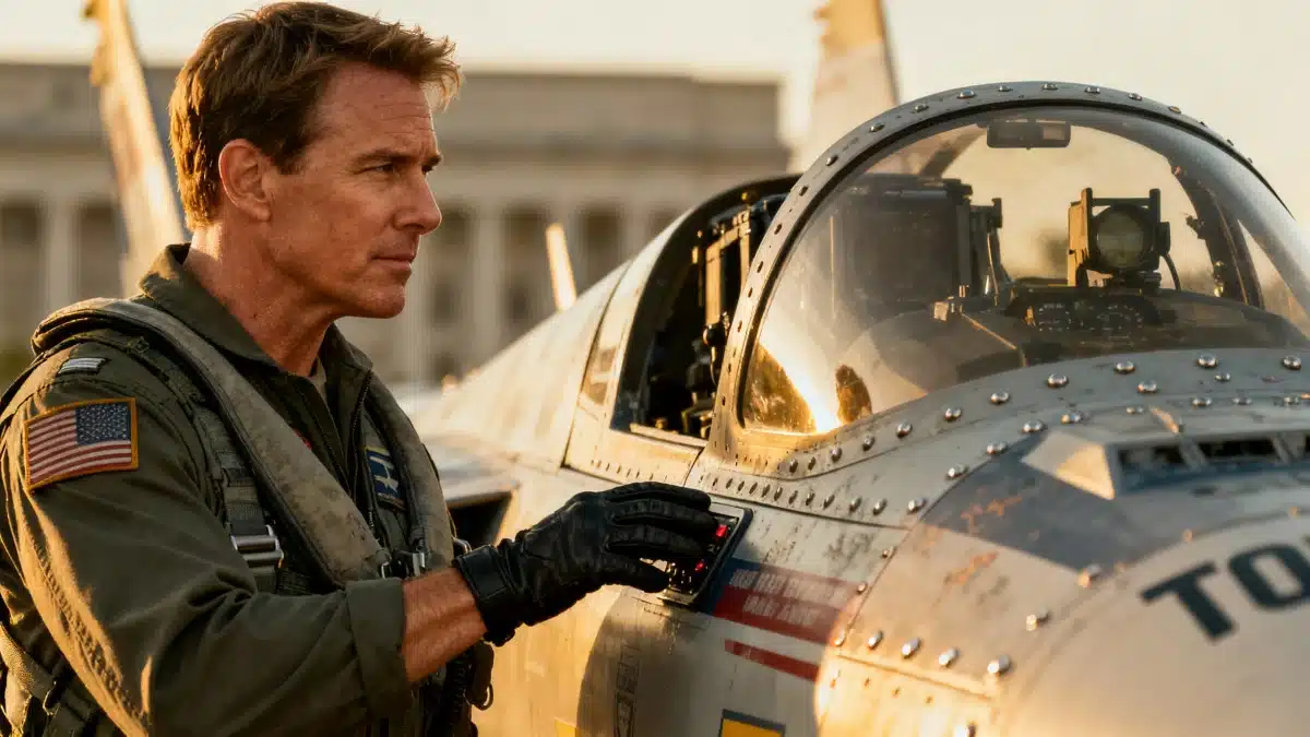 Controversy erupts as defense chief takes Top Gun-inspired fighter jet flight amid government turmoil