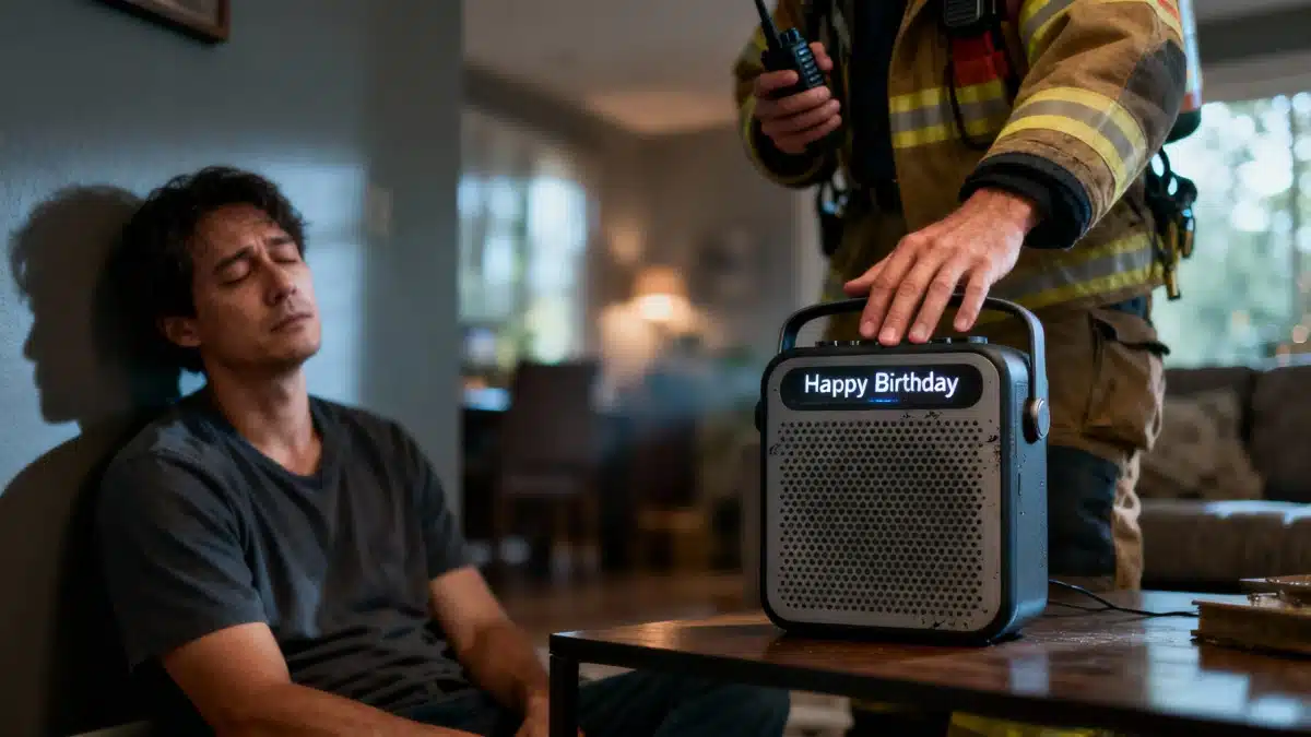 Residents kept awake all night as « Happy Birthday » blares for 5 hours—firefighters finally end the nightmare