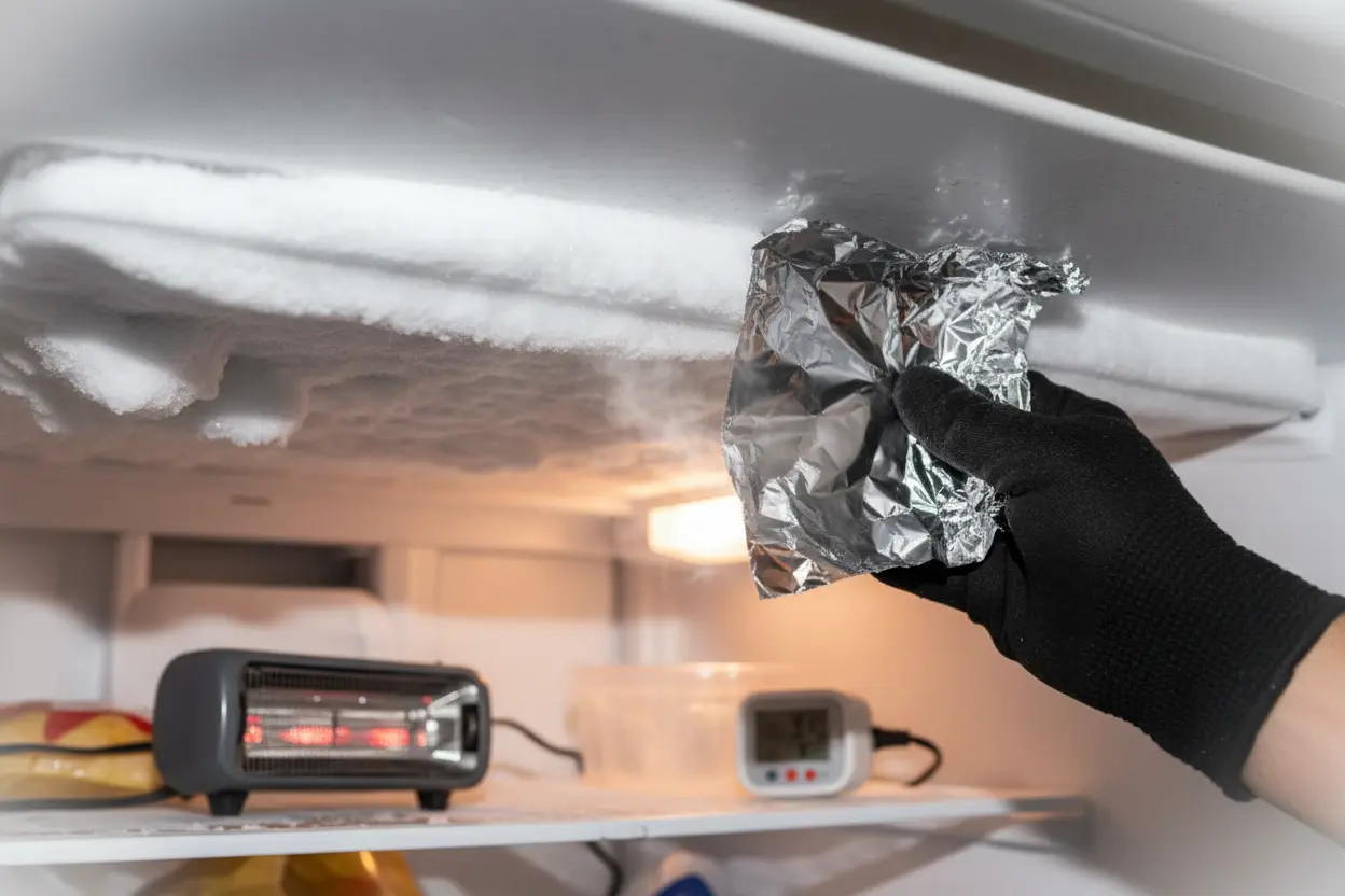 I tried the aluminum foil freezer trick—here’s how I melted ice in minutes and saved money